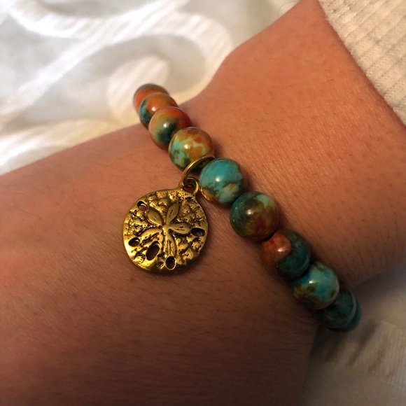 Chavez for Charity multicolored flower bracelet